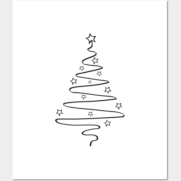 Christmas Tree Wall Art by Lastdrop